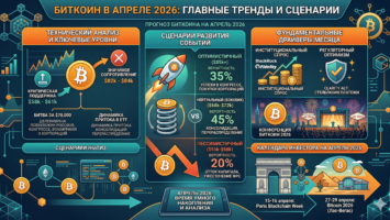 Биткоин в апреле 2026: Фаза накопления или ловушка для «быков»? Анализ уровней и триггеров